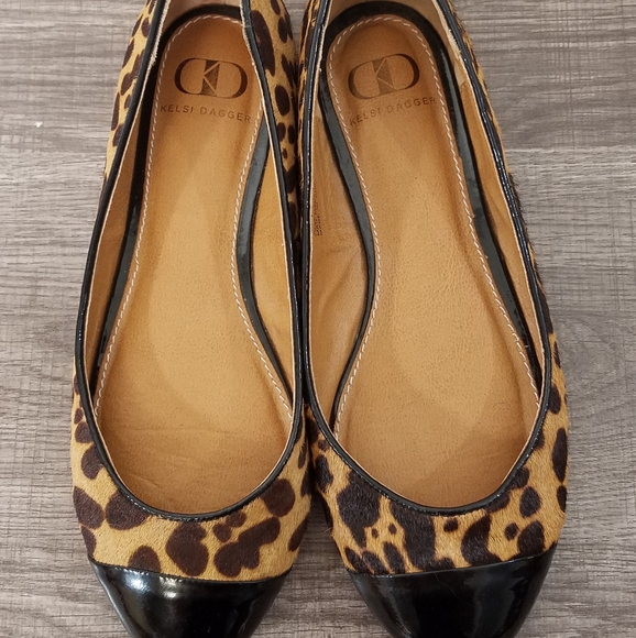 Kelsi Dagger HP🎉🎀 Flats Jordi Cheetah Patent 6.5 - Picture 5 of 8